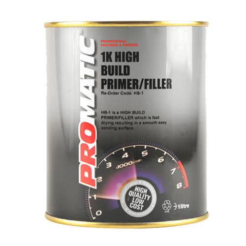 1K High Build Grey Primer 1L Tin Promatic